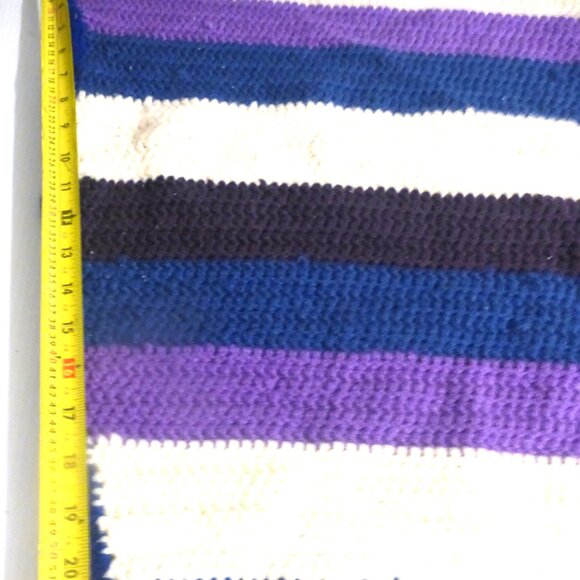 Handmade KNITTED BLANKET Lap Blanket Pet Blanket Dog Blanket Dog Bed Doll Bed - Picture 3 of 3